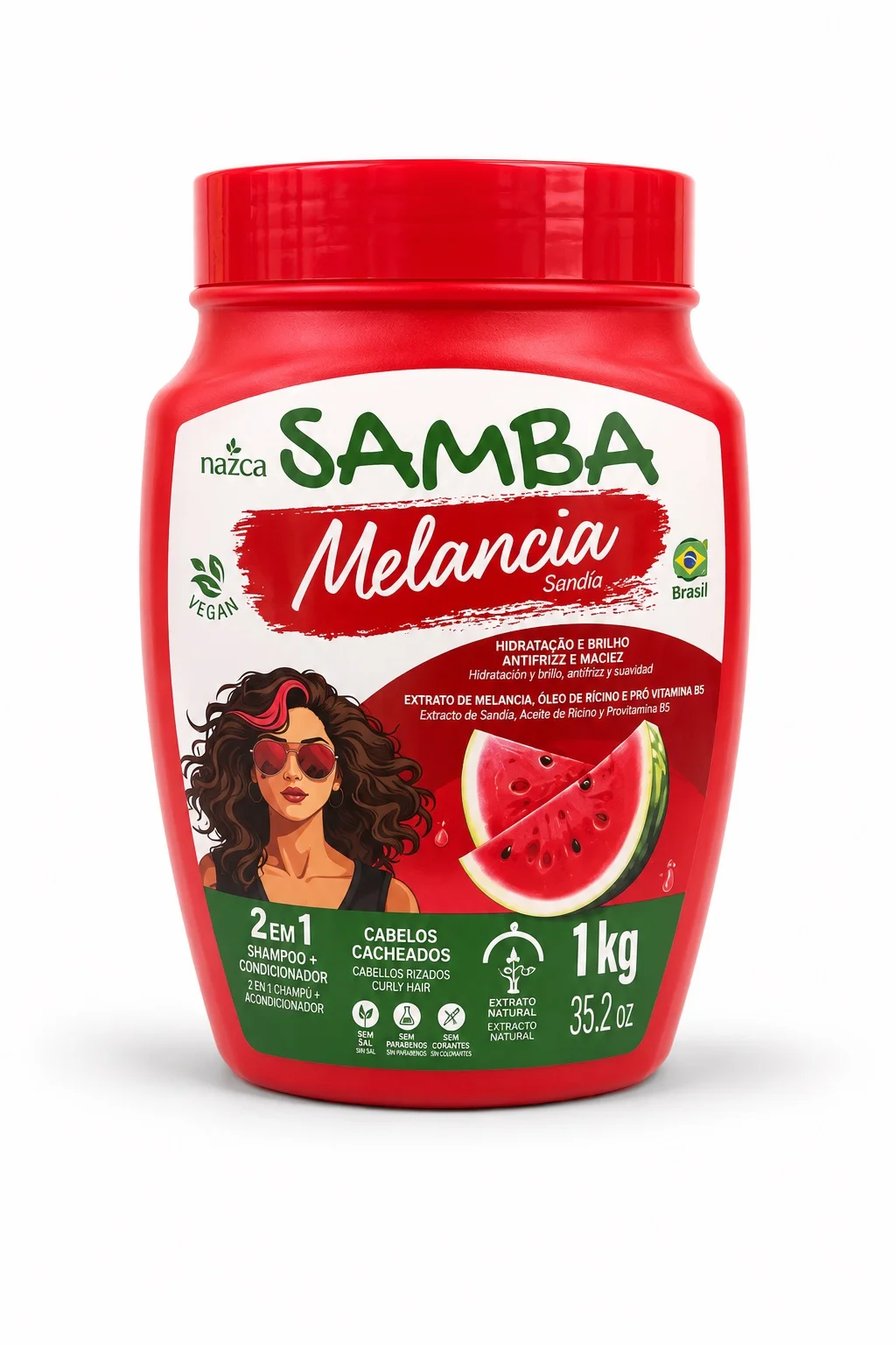 Samba Melancia-Crema para peinar 1kg
