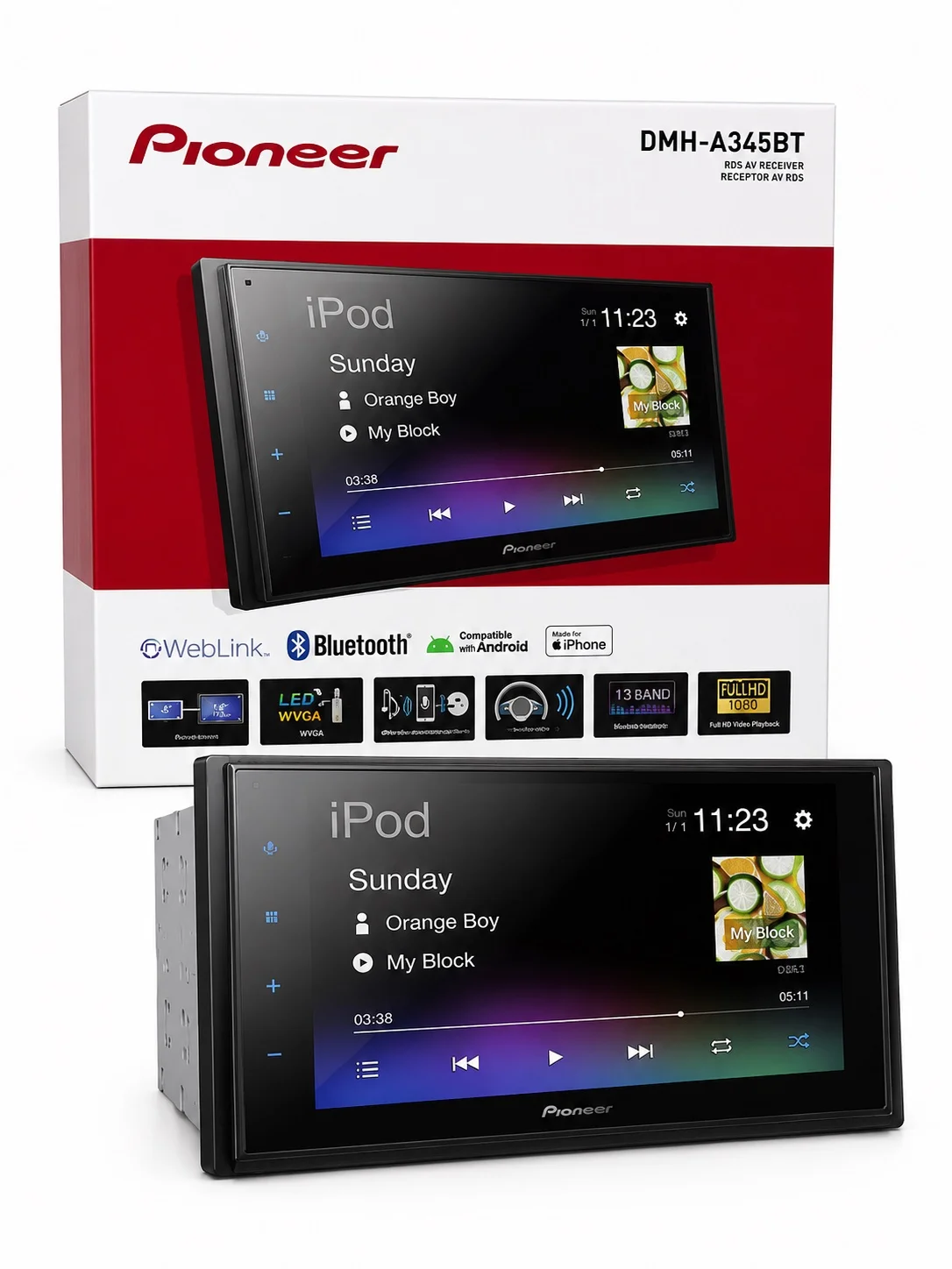 Radio Multimedia Pioneer DMH-A345BT