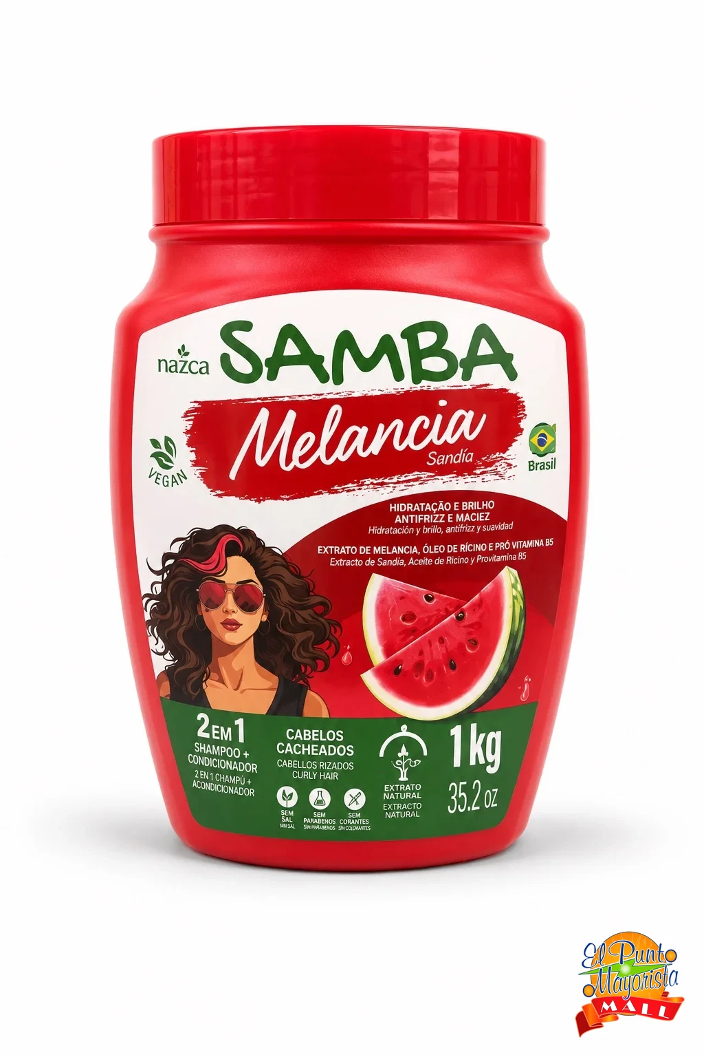 Samba Melancia-Crema para peinar 1kg