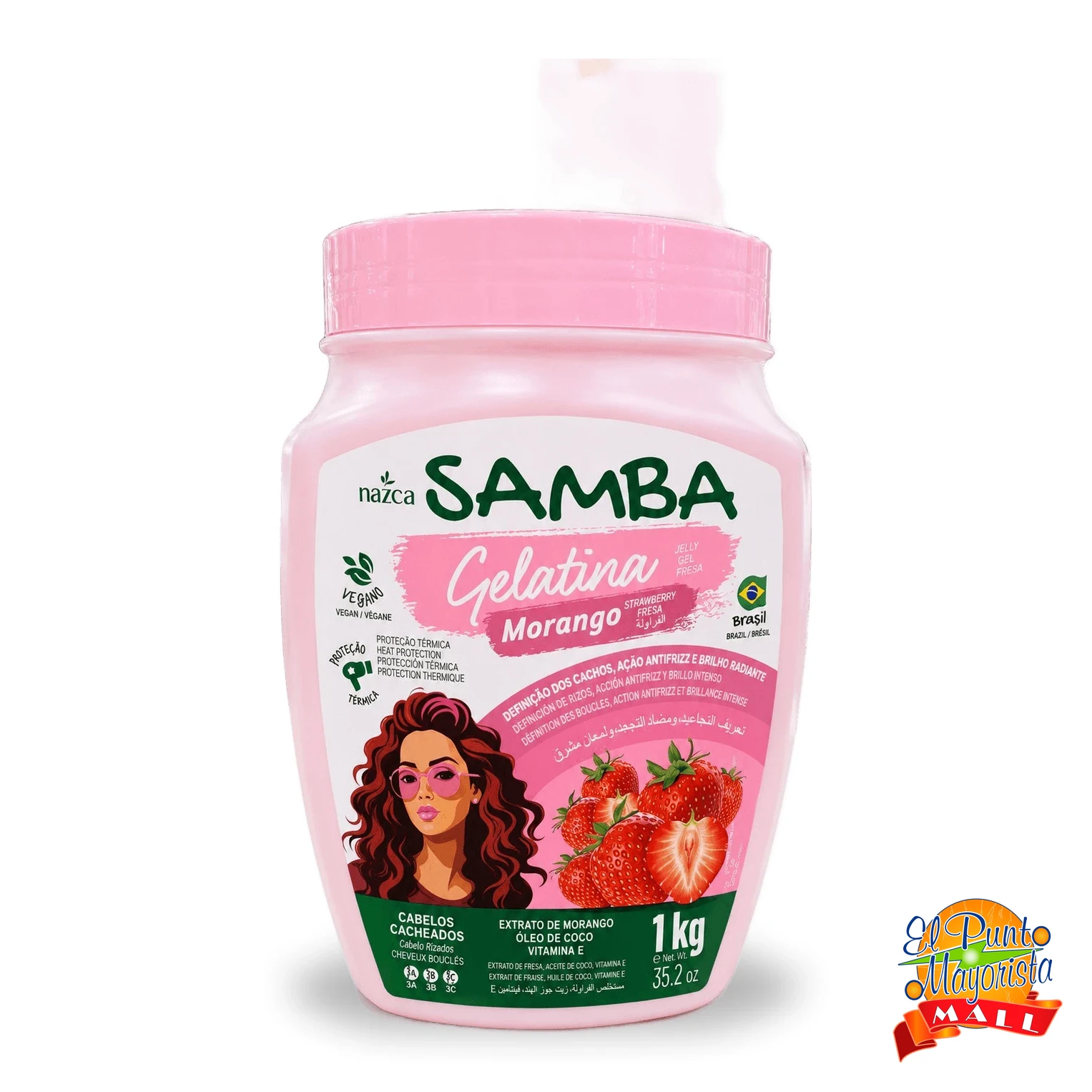 Gelatina Para Cabello - Morango