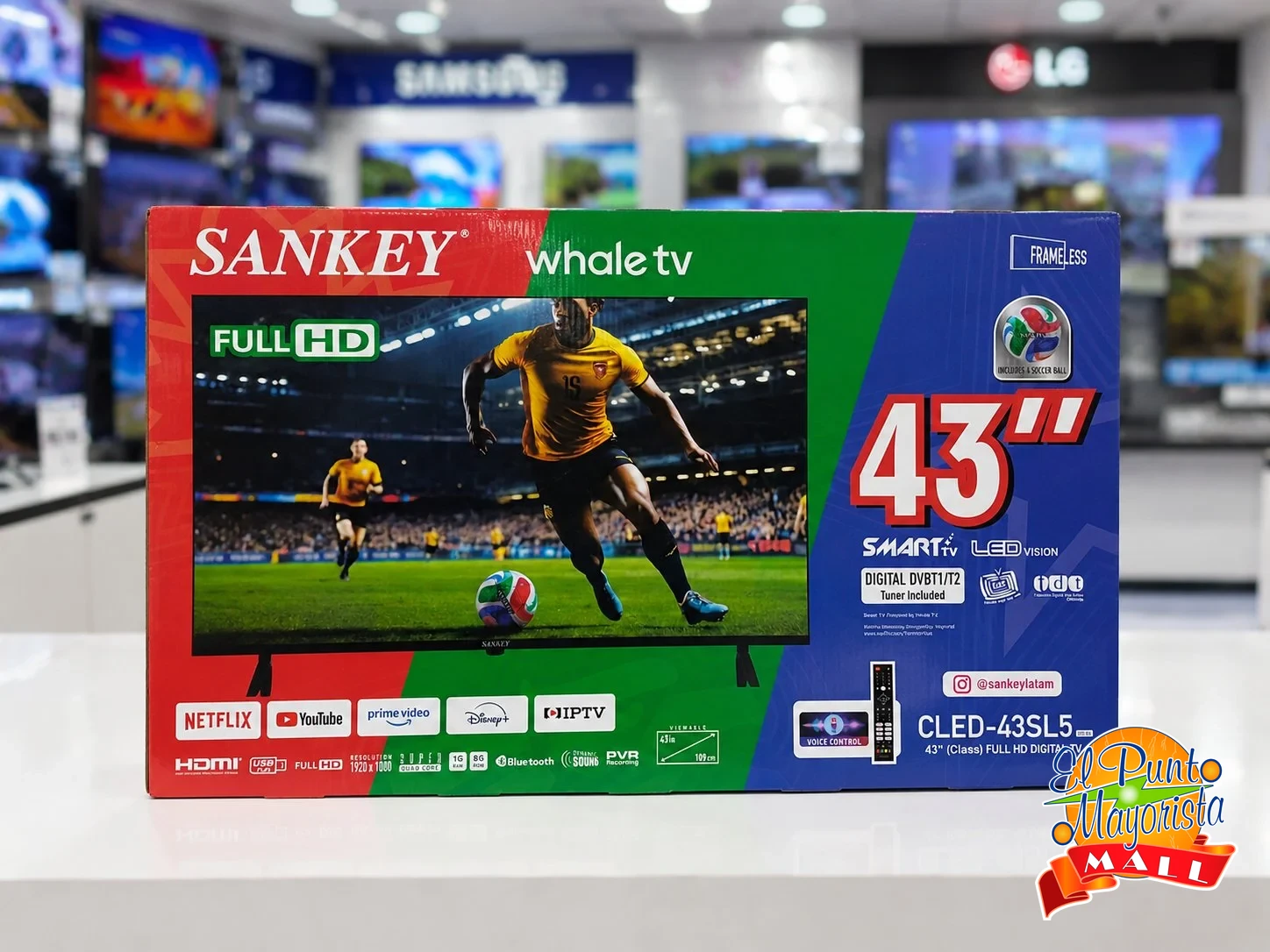 Televisor Smart TV Sankey Whale TV 43" Full HD : CLED-43SL5