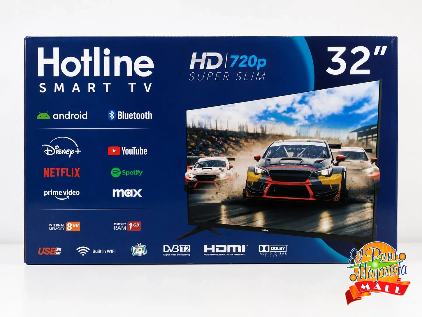Televisor Smart TV Hotline HD 32" Android Super Slim Referencia: 32" HD 720p Smart TV