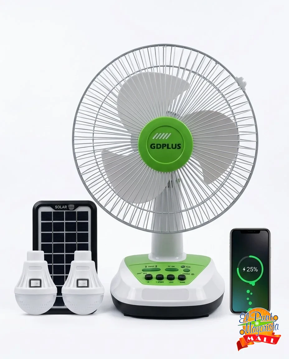 Ventilador Recargable GDPLUS Referencia: GD-FS12