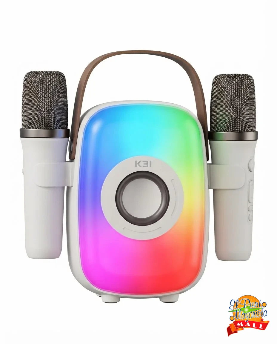 Bocina Karaoke K3I con Micrófonos