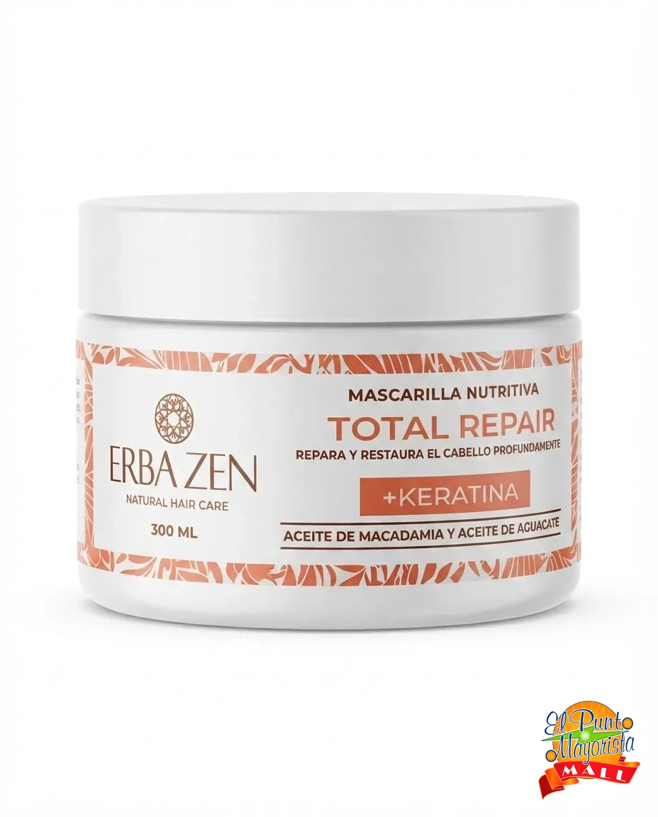 Erba Zen Total Repair – Mascarilla Nutritiva (300 ml)