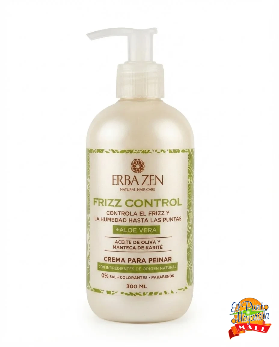 Erba Zen Frizz Control – Crema para Peinar (300 ml)