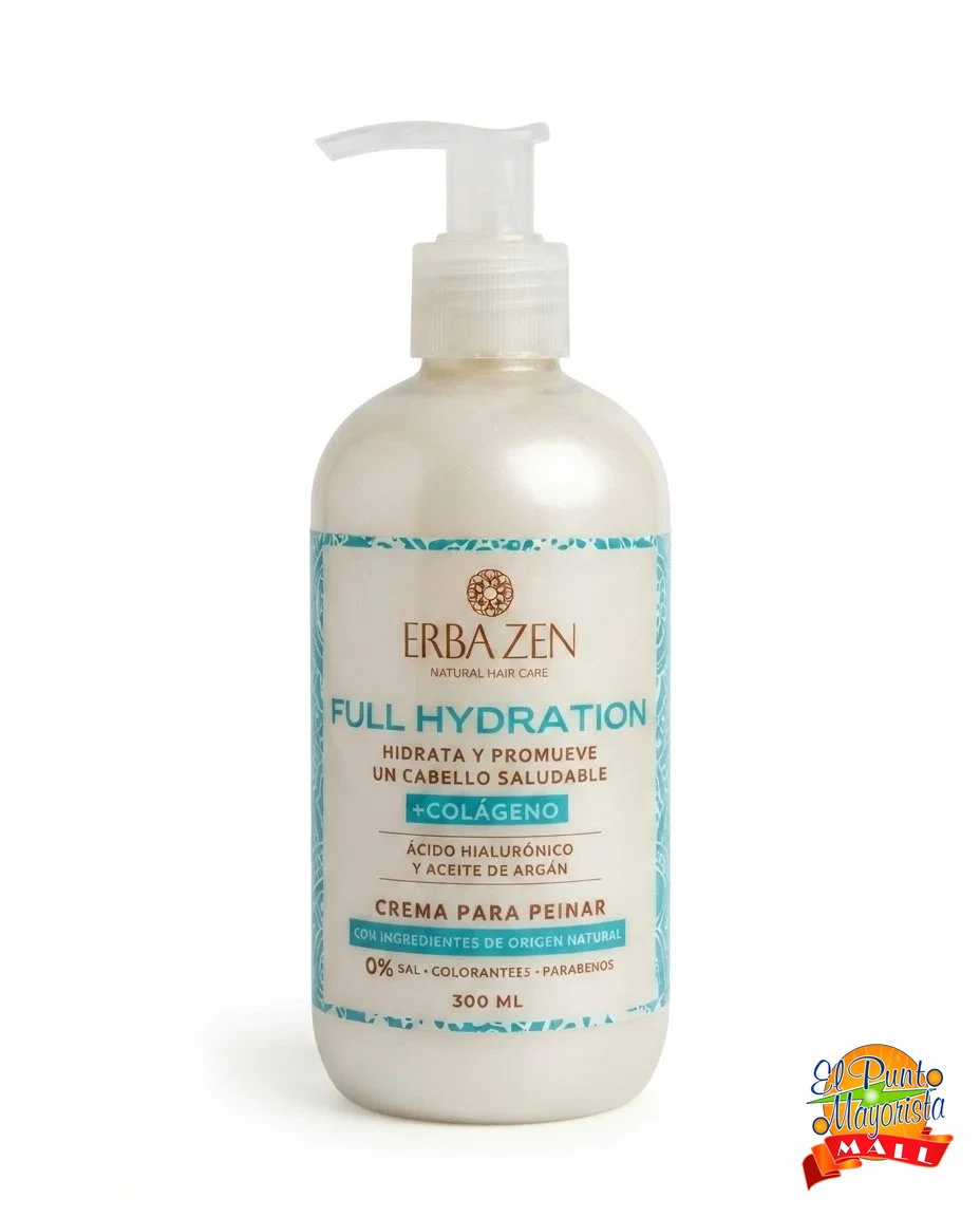 Erba Zen Full Hydration – Crema para Peinar (300 ml)