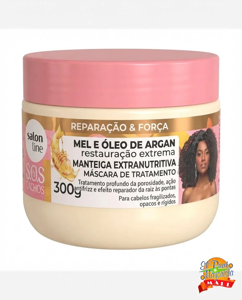 Salon Line S.O.S Cachos – Mascarilla Miel y Aceite de Argán