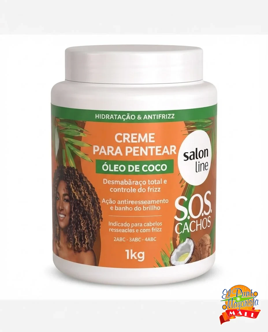 Salon Line S.O.S Cachos – Crema para Peinar Óleo de Coco