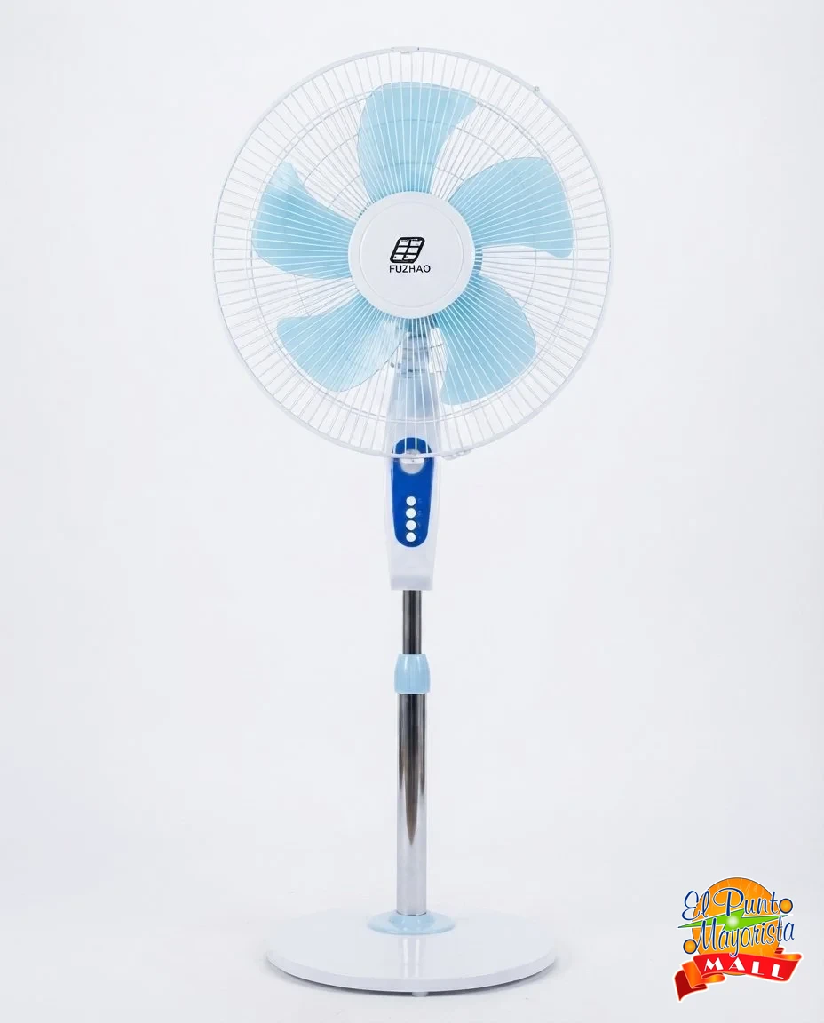 Ventilador de pedestal Fuzhao con Panel solar
