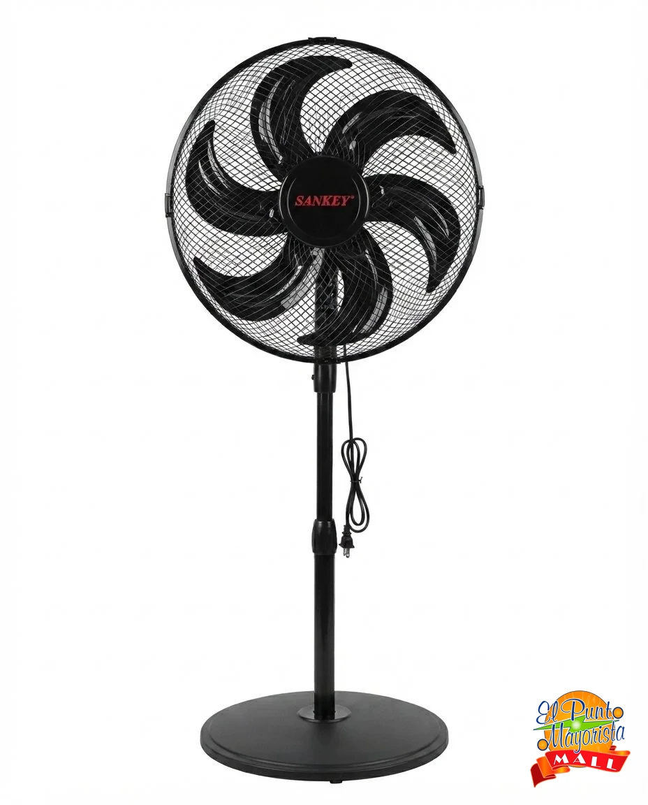 Ventilador de pedestal Sankey (negro)