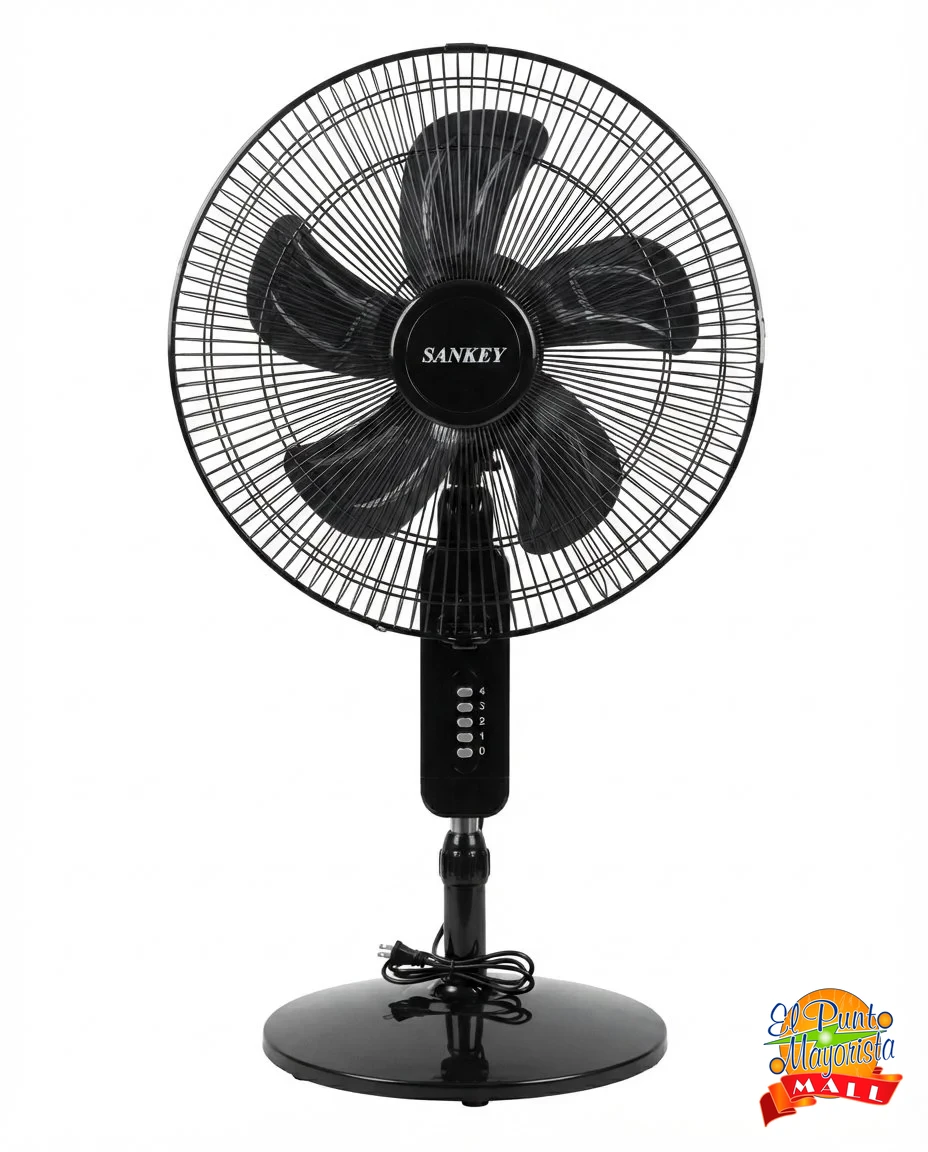 Ventilador de pedestal Sankey (negro)